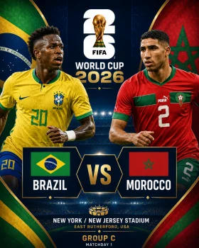 مباراة البرازيل والمغرب كاس العالم 2026