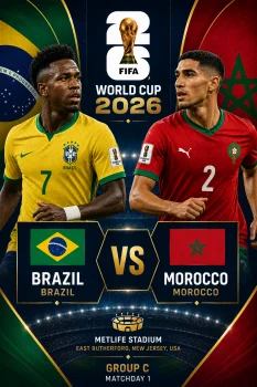 اهداف مباراة المغرب والبرازيل كاس العالم 2026
