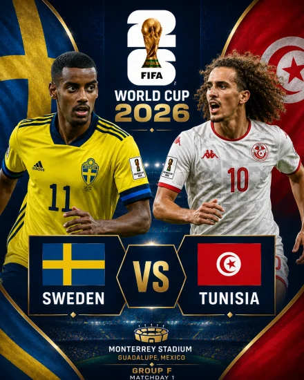 اهداف مباراة تونس والسويد كاس العالم 2026