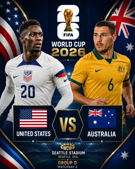 اهداف مباراة امريكا واستراليا كاس العالم 2026
