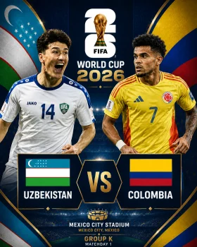 برنامج اهداف مباراة كولومبيا واوزبكستان كاس العالم 2026